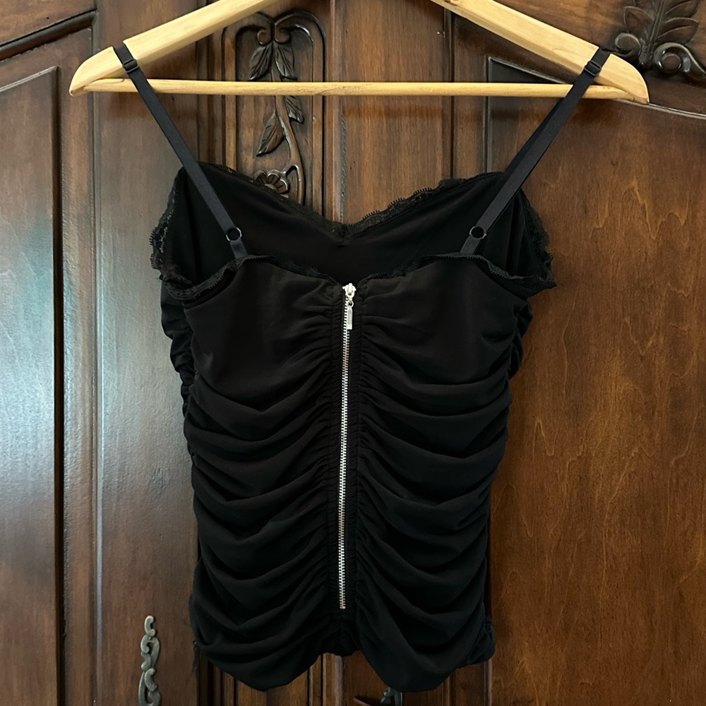 Guess Back Zip Tank Top